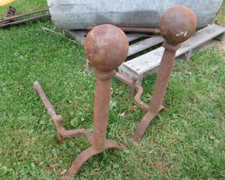 Antique Andirons for fire place
