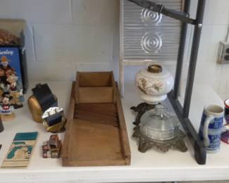 Antique wash board. Cabbage cutter