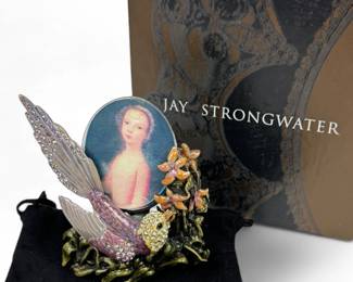 Jay Strongwater Lovebird Picture Frame