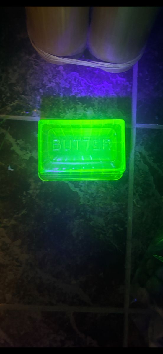 Uranium butter dish cover