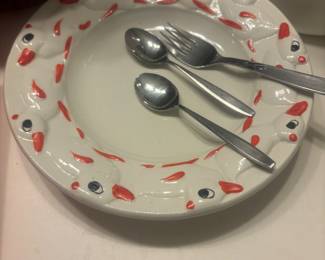 Vintage child  duck bowl 