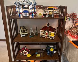 Bill Job handmade stained glass houses.  These items will not go half-price.