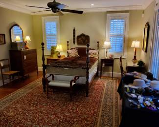 Mahogany Full Size Cannon Ball 4 Poster Bed