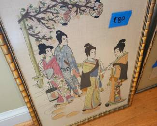 Creull art needle work. Japanese theme.