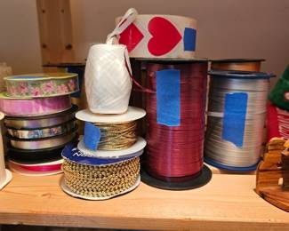 Gift wrap and ribbon