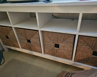 Crate & Barrel storage shelf