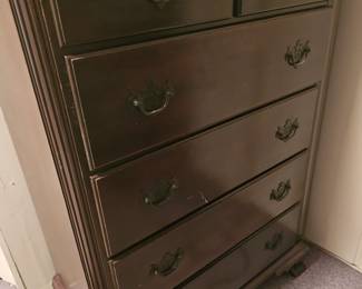 One of three pieces from an old estate in New Jersey. Antique chest of drawers.