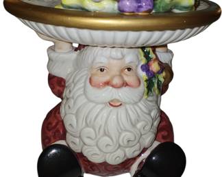 Fitz Floyd Santa Cookie Plate 