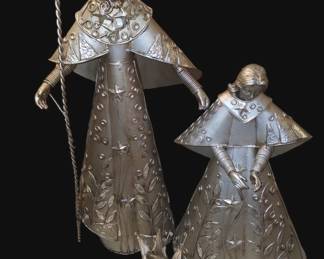 Aluminum Nativity Scene 