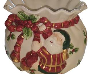 Fitz Floyd Old World Santa Bowl 