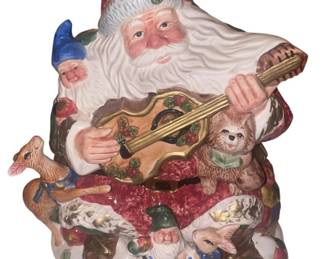 Vintage Santa Playing Ukelele 
