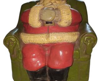 Sleeping Santa On Couch 