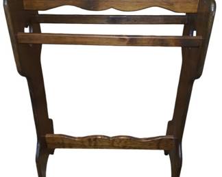 Quilt Rack with Heart Cut Out 