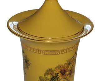 Handmade Florentine Italian Lidded Vase 