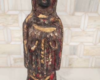 CARVED WOOD ANTIQUE SANTOS