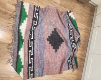 1970'S HIPPY WOOL PONCHO
