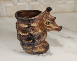 SEAHORSE POTTERY CUP