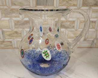 BLOWN GLASS PITCHER