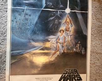 ORIGINAL 1977 STARWARS MOVIE POSTER