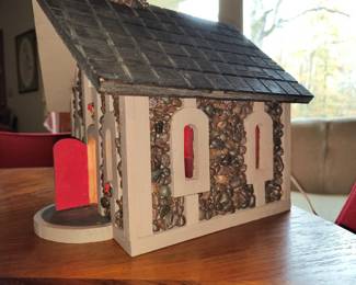 Homemade lighted church 