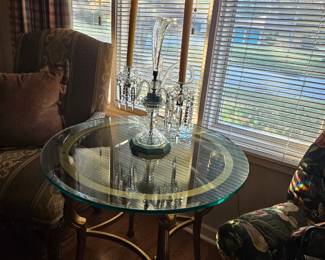 Another glass table