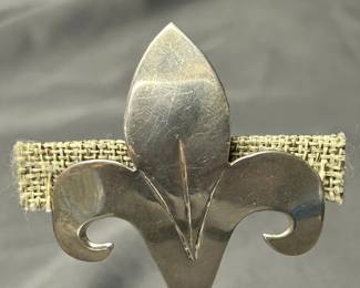Fleur De Lis Sterling Pin