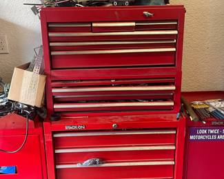 #34 - $100 Stackon tool chest with contents included