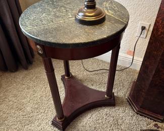 #16 -$70- Marble top stand 18Wx25T