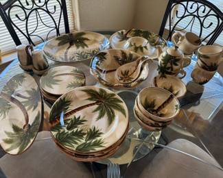 #38 - $100 - China set Palm Trees 