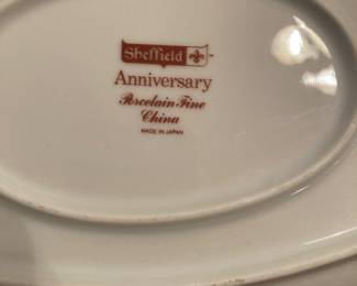 #42 - $80 Sheffield Anniversary porcelain fine china  47 pieces