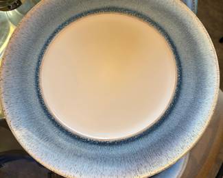 #39 - $50 - William Sonoma "Riviera" blue & white china 17 pieces. 