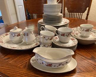 #42 - $80 Sheffield Anniversary porcelain fine china  47 pieces