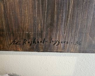 very large original oil painting by Celine Raphael-Leygues