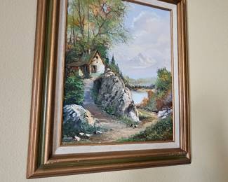 Oscar Sormani original oil on canvas painting 