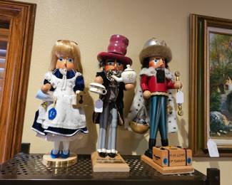 Steinbach Nutcrackers - rare ones Alice and Wonderland, HM Czar of Russia & The Mad Hatter's Tea Party (signed)