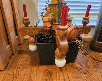 antique Black Forest Germany hand-made chandelier