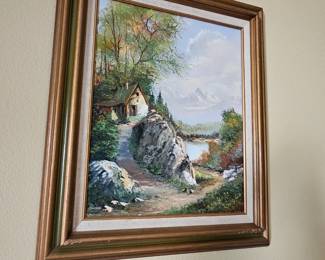 Oscar Sormani original oil on canvas painting 