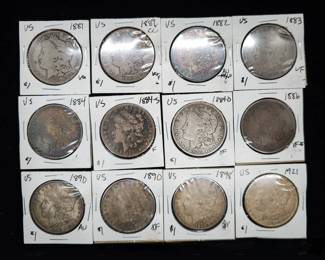 US Morgan silver dollars