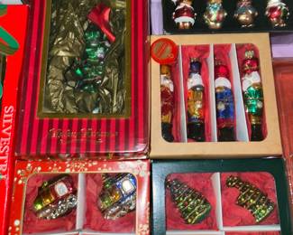Boxed Glass Christmas Ornaments