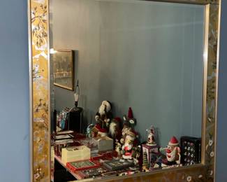 Gold Foil Framed Mirror