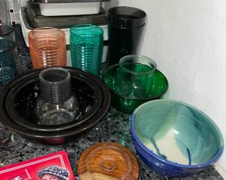 Assorted Kitchen Contents (Glassware, Dishware, Etc.)