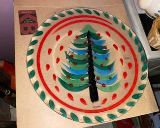 Kosta Boda Christmas Tree Plate
