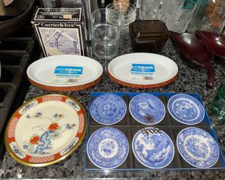 Spode Blue & White Mini Plate Set