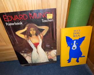 Edward Munch & Blue Dog Coffee Table Art Books