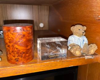 NY Yankees Bear In Striped Jersey Figurine