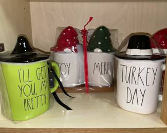 Rae Dunn Coffee Mug W/ Toppers
