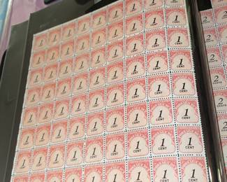 Large Stamp Collection W/ Full Sheets & First Day Issue Covers