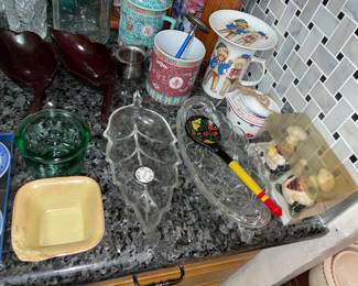 Assorted Kitchen Contents (Glassware, Dishware, Etc.)