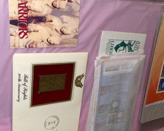 Large Stamp Collection W/ Full Sheets & First Day Issue Covers