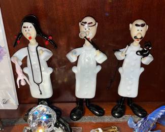 Murano Doctor Glass Figurines